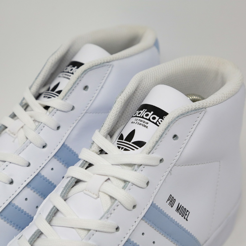 adidas Pro Model Shell Toe White Blue BW1341 Retro - Picture 7 of 7